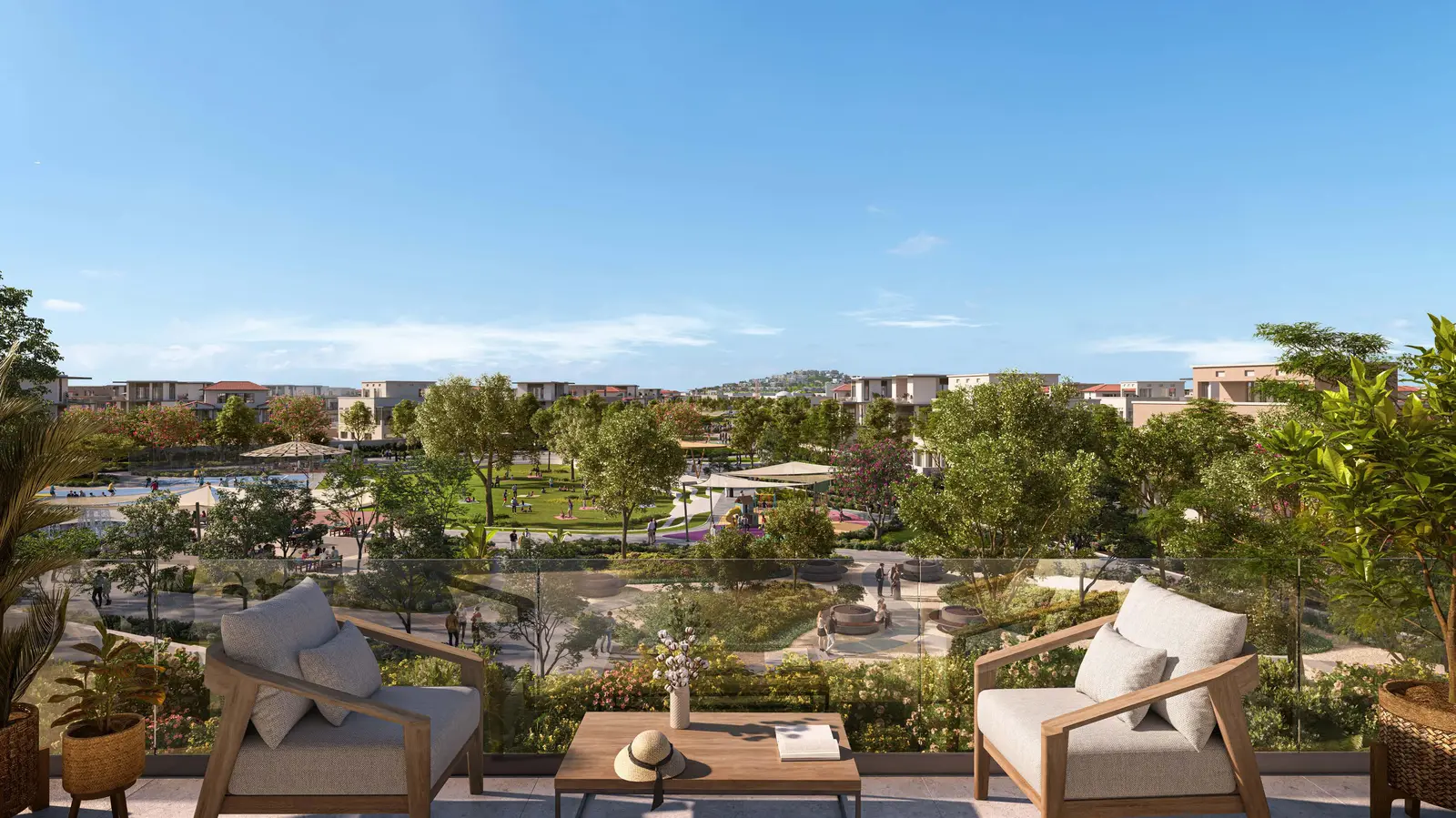 Lifestyle rendering of Wadeem’s lush central park with walking trails and family-friendly open space.jpg