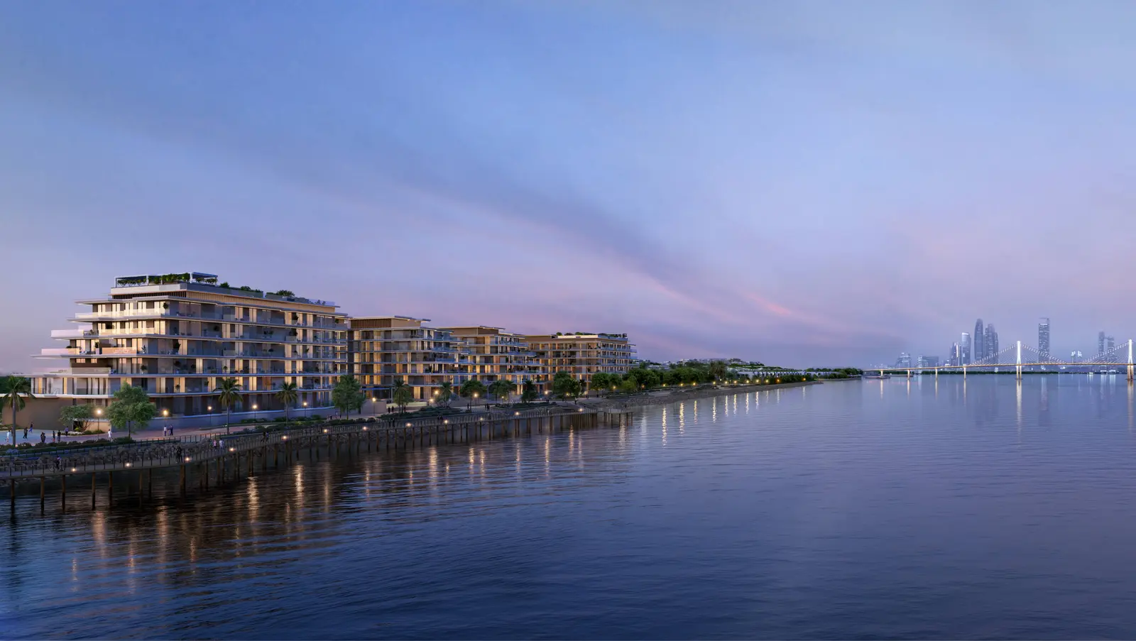 Contemporary Bashayer Residences building exterior featuring clean lines, spacious balconies, and panoramic views across Hudayriyat Island waterfront..jpg