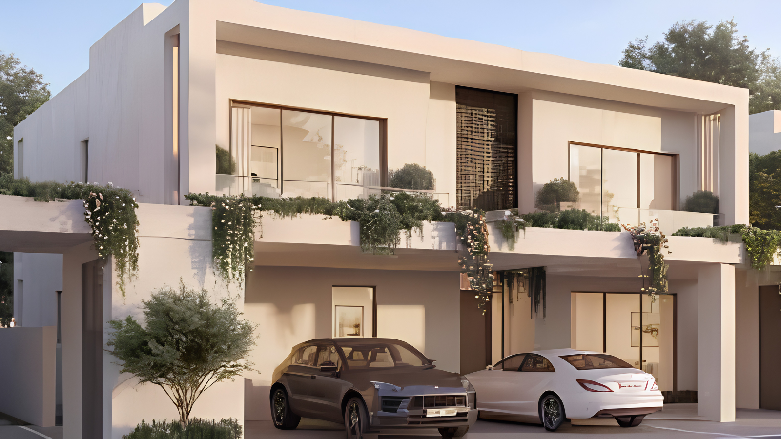 Wadeem Gardens Contemporary Arabic villa architecture on Hudayriyat Island